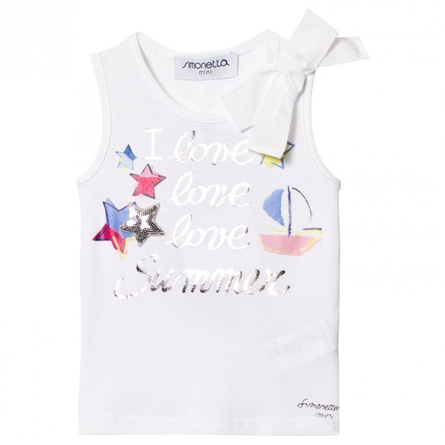 Simonetta I Love Summer Tank Top White Liivi