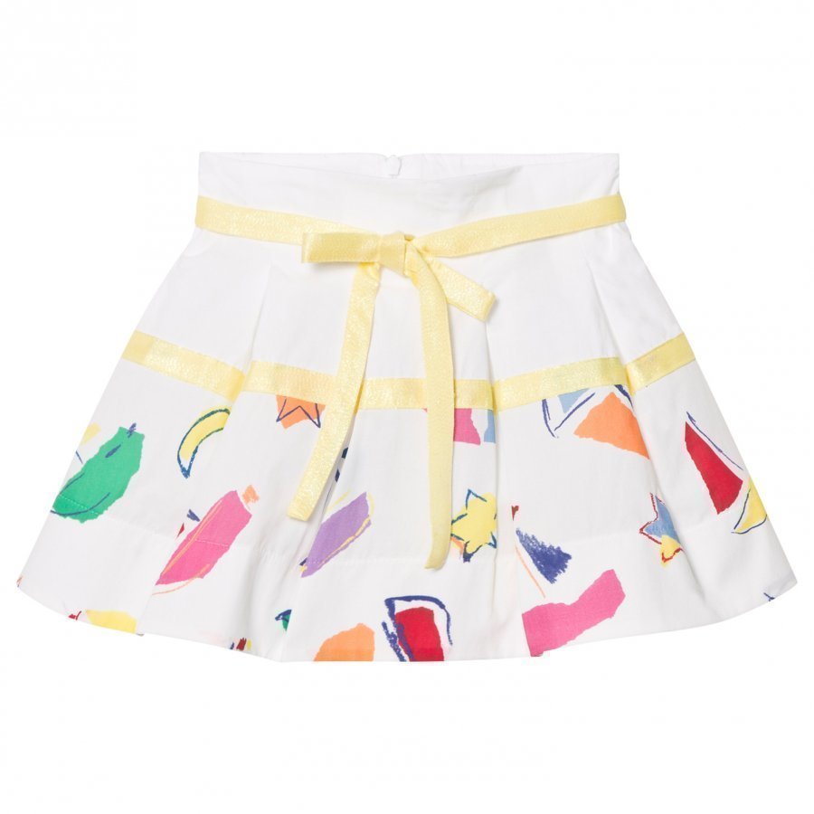 Simonetta Sailing Print Cotton Skirt Lyhyt Hame