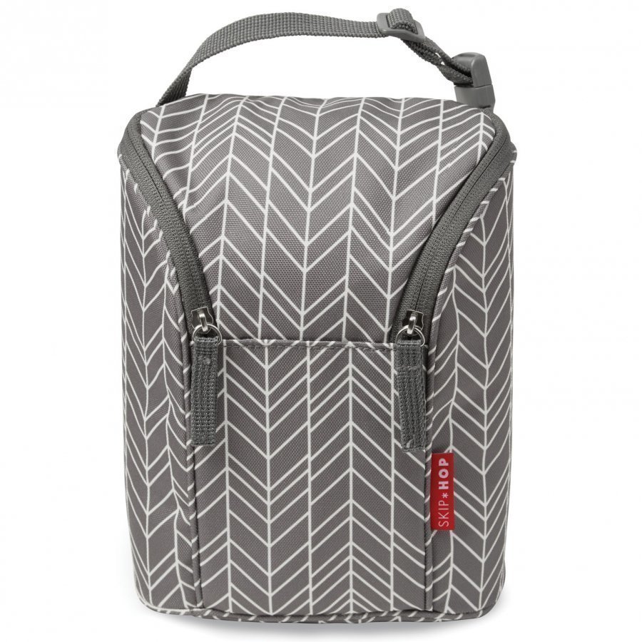 Skip Hop Grab & Go Double Bottle Bag Grey Feather Tuttipullo