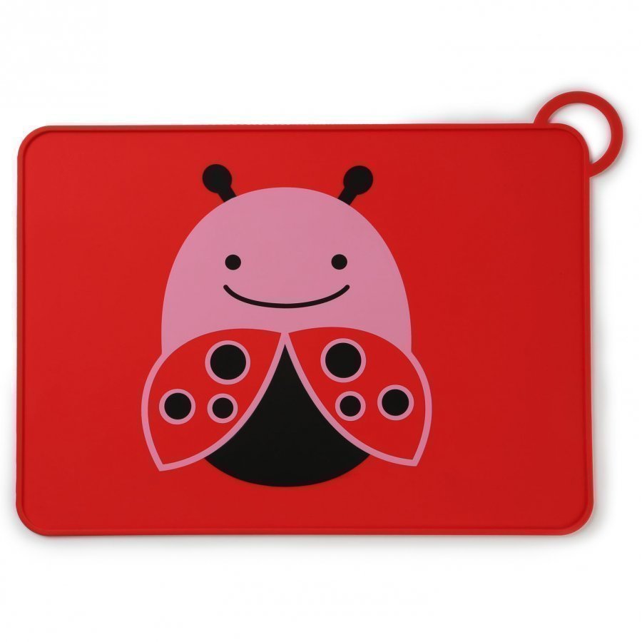 Skip Hop Zoo Fold & Go Silicone Placemat Ladybug Ruokailusetti