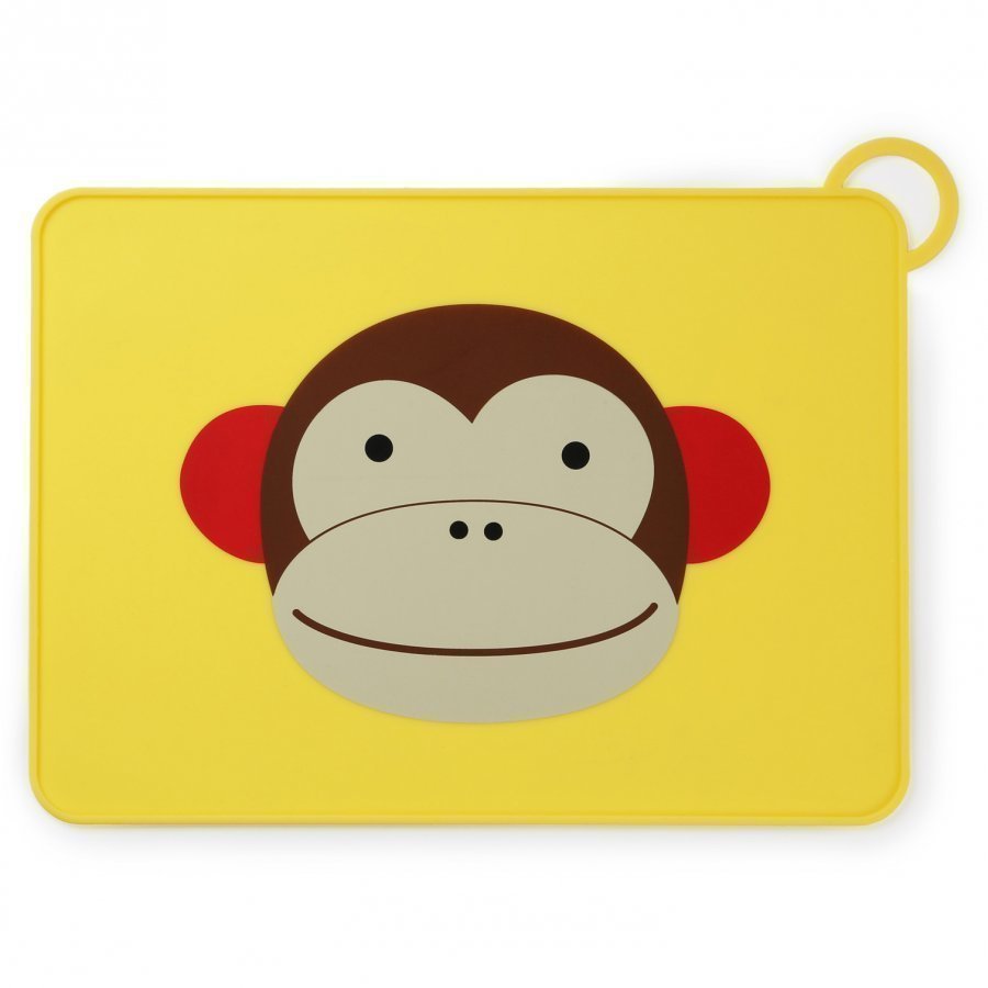 Skip Hop Zoo Fold & Go Silicone Placemat Monkey Ruokailusetti