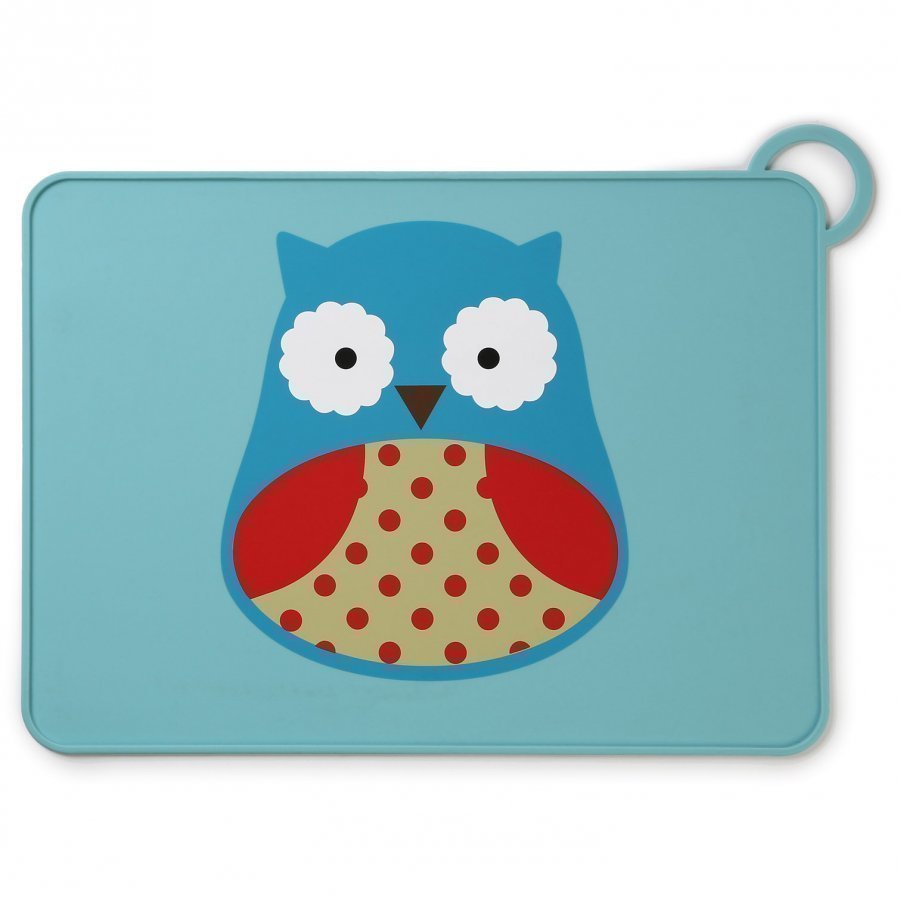 Skip Hop Zoo Fold & Go Silicone Placemat Owl Ruokailusetti