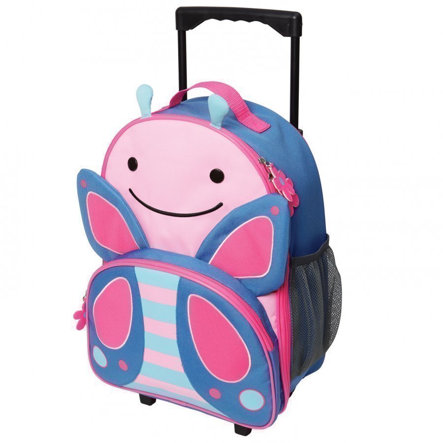 Skip Hop Zoo Kid's Rolling Luggage Butterfly Matkalaukku