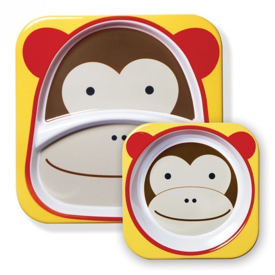 Skip Hop Zoo Plates Monkey Ruokailusetti