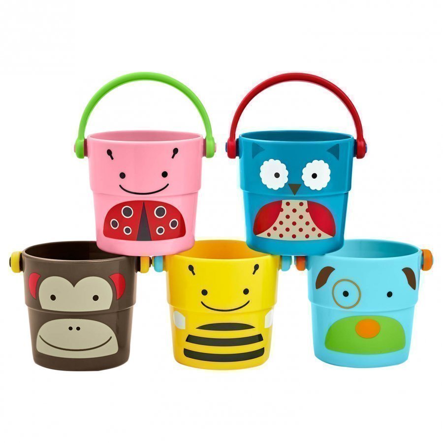 Skip Hop Zoo Stack & Pour Buckets 5-Pack Aktiviteettilelu