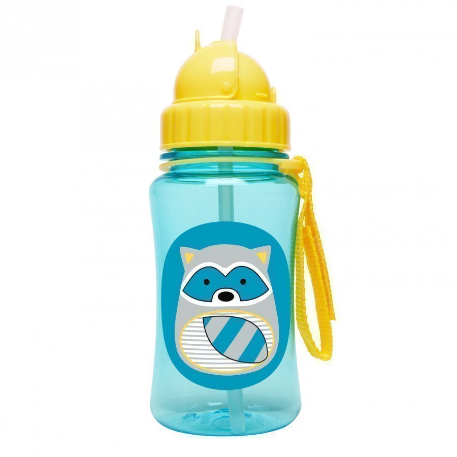 Skip Hop Zoo Straw Bottle Raccoon Vesipullo