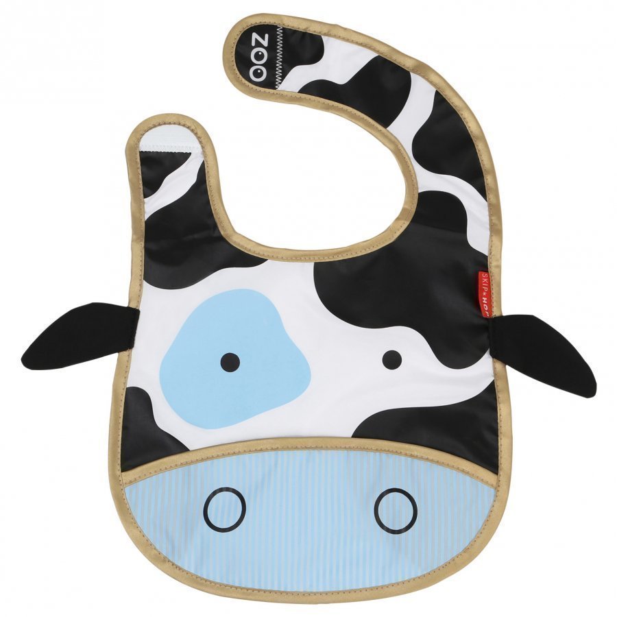 Skip Hop Zoo Tuck-Away Bib Cow Ruokalappu