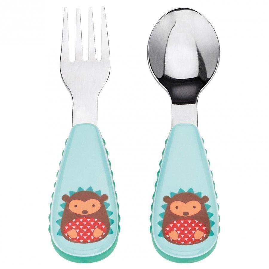 Skip Hop Zootensils Fork & Spoon Set Hedgehog Ruokailusetti