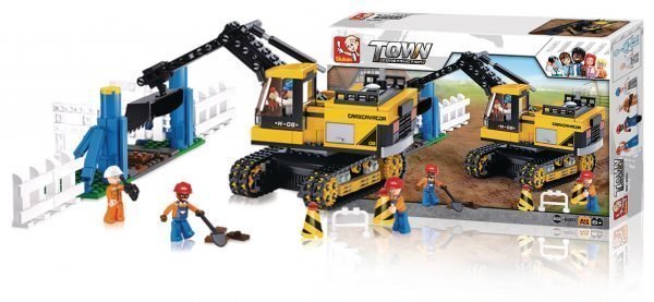 Sluban Excavator Sluban Town Sarjan Rakennuspalikat 107894