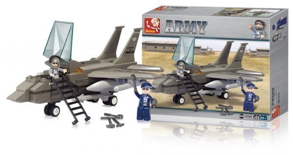 Sluban Fighter Jet Sluban Army Sarjan Rakennuspalikat 107791