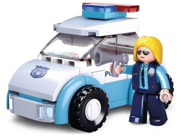 Sluban Rakennuspalikat Tyttöjen Unelma Sarja Police Woman With Police Car