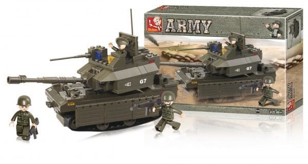 Sluban Tank Sluban Army Sarjan Rakennuspalikat 107811