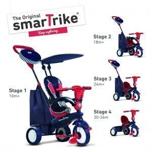 Smartrike 4 In 1 Kolmipyörä Sininen Punainen