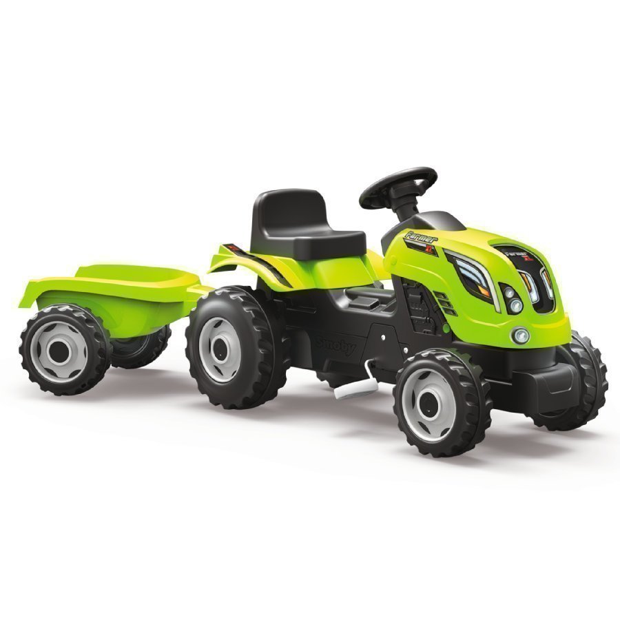 Smoby Farmer Xl Traktori Peräkärryllä Vihreä