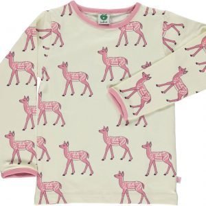 Småfolk Deer Ls Paita Cream