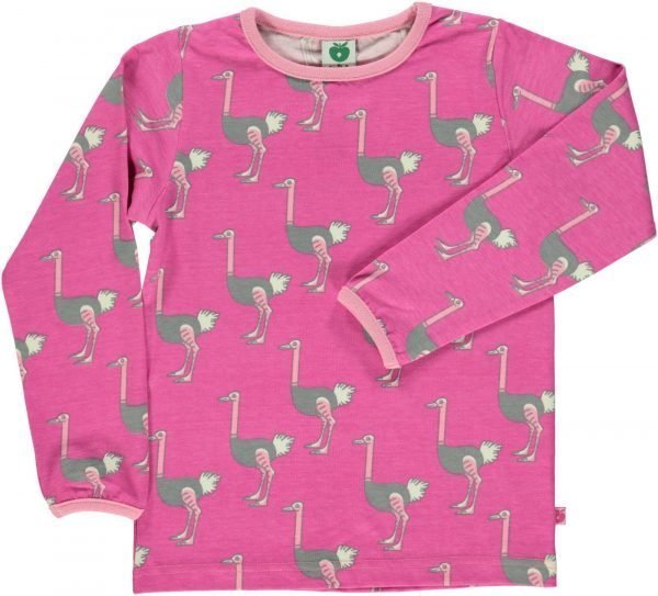 Småfolk Ostrich Ls Paita Pink