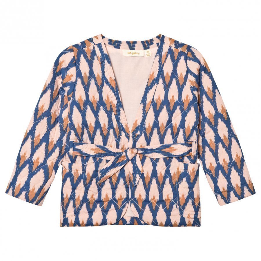 Soft Gallery Ellis Jacket Pale Blush Ikat Blue Bleiseri