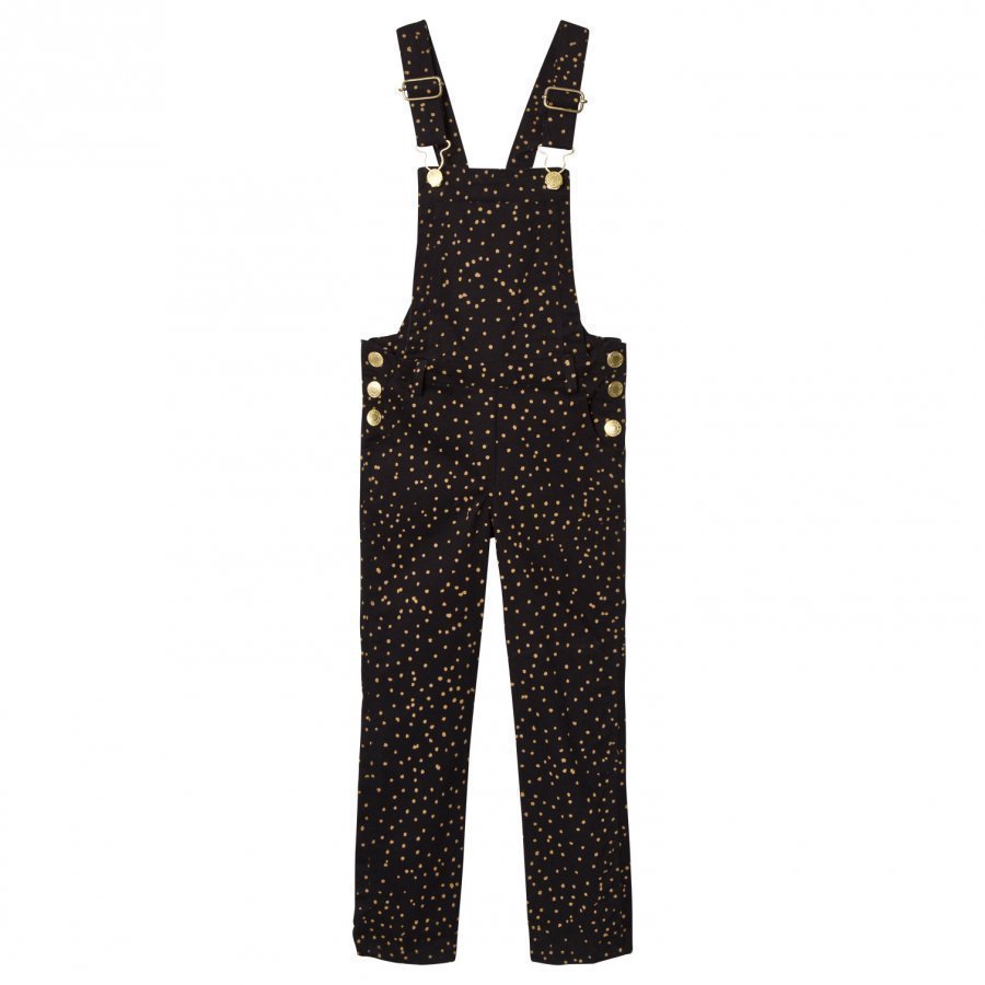 Soft Gallery Natalie Dungaress Jet Black Dotties Lappuhaalari