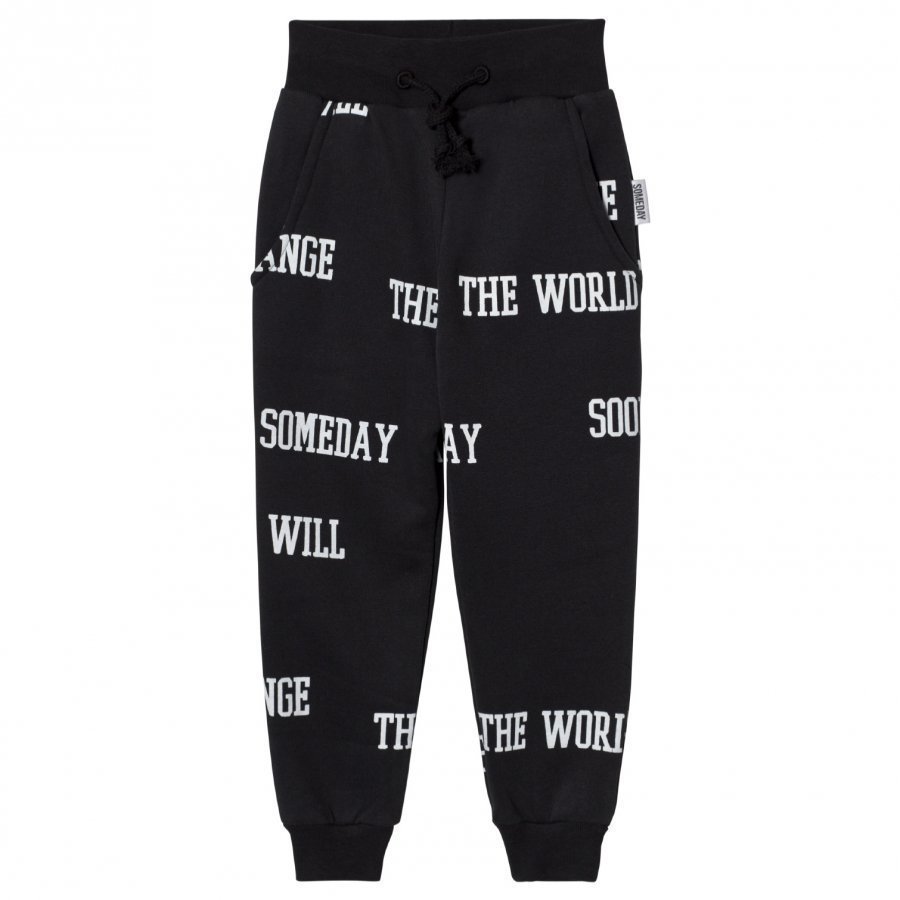 Someday Soon World Pants Black Verryttelyhousut