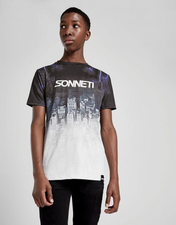Sonneti City Fade T-Shirt Musta