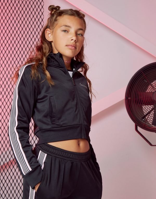 Sonneti Girls' Electra Zip Through Track Top Musta