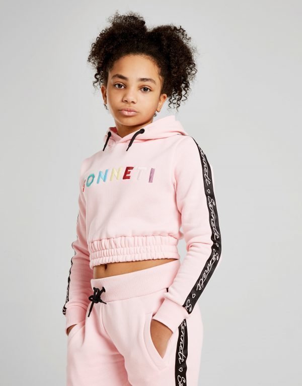 Sonneti Girls' Millennial Crop Hoodie Vaaleanpunainen