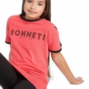 Sonneti Girls' Panel Boyfriend T-Shirt Vaaleanpunainen