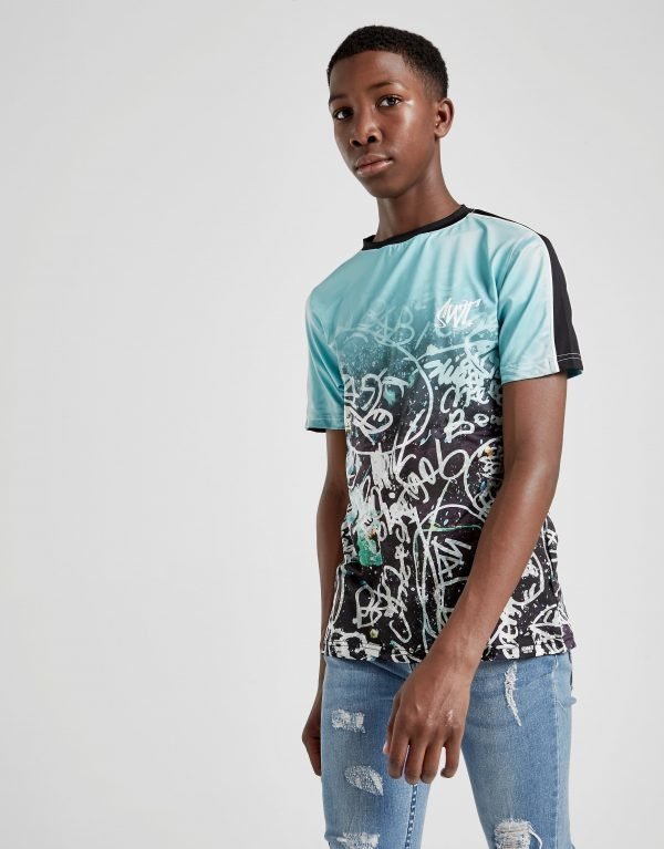 Sonneti Graffiti T-Shirt Teal / Black