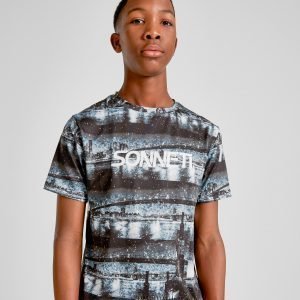 Sonneti New York Postcard T-Shirt Musta