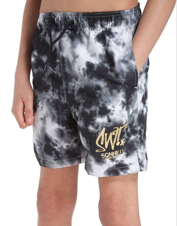 Sonneti Tie-Dye Swim Short Musta