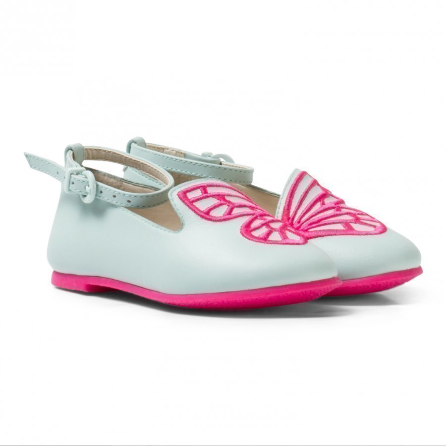 Sophia Webster Mini Bibi Butterfly Mini Spearmint Pink Pumps Ballerinat