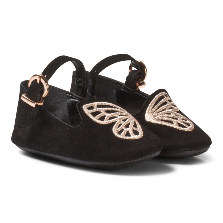 Sophia Webster Mini Black Bibi Butterfly Crib Shoes Vauvan Kengät