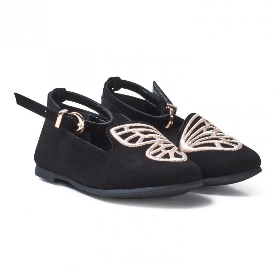 Sophia Webster Mini Black Bibi Butterfly Shoes Ballerinat