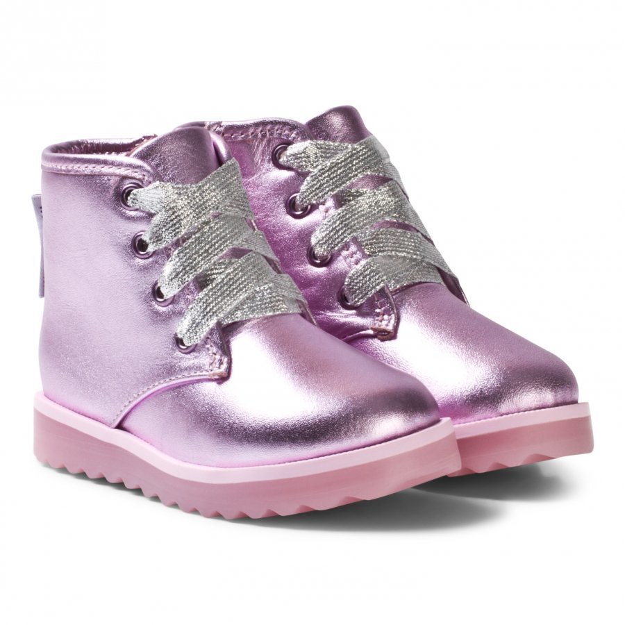 Sophia Webster Mini Wiley Ankle Boots Pink Metallic Nilkkurit