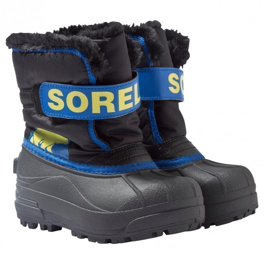 Sorel Snow Commander Talvisaappaat Mustat Super Blue Talvisaappaat