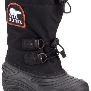 Sorel Talvisaappaat Super Trooper Youth Black Red Quartz