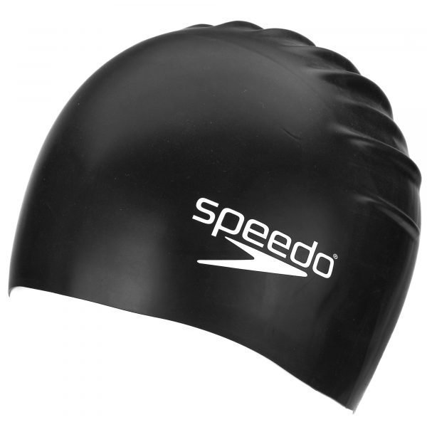 Speedo Plain Swim Cap Uimalakki Musta