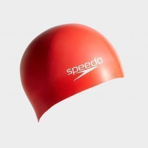 Speedo Plain Swim Cap Uimalakki Punainen