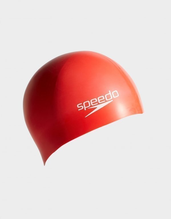 Speedo Plain Swim Cap Uimalakki Punainen