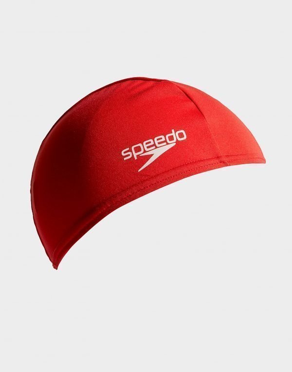 Speedo Plain Swim Cap Uimalakki Punainen