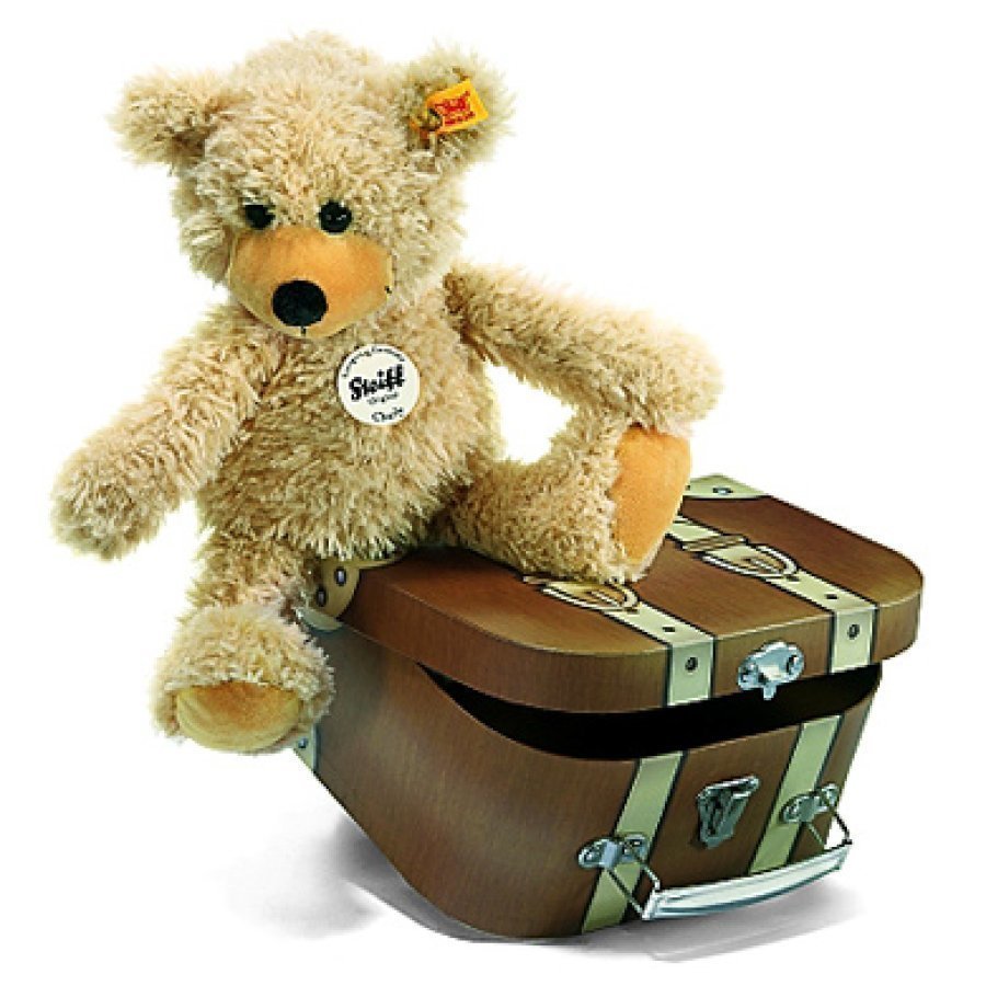 Steiff Nalle Charly 30 Cm Beige + Matkalaukku