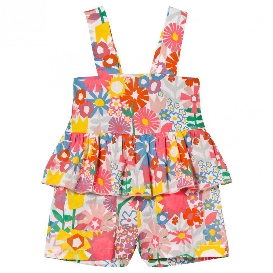 Stella Mccartney Kids Amie Floral Print Romper Puku