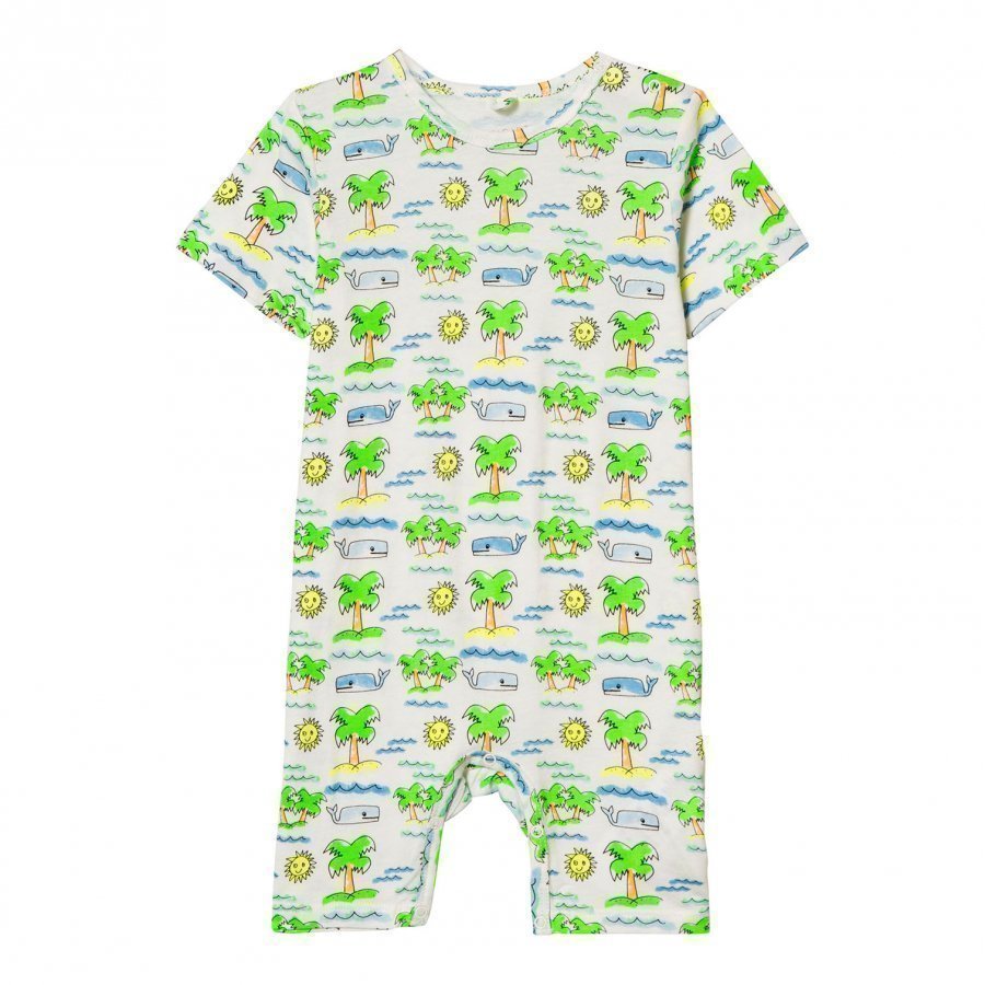 Stella Mccartney Kids Beach Print Romper Puku