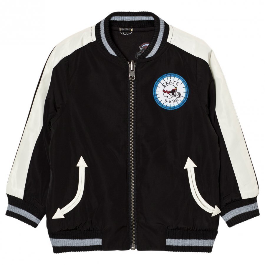 Stella Mccartney Kids Black Eastwood Bomber Jacket Bomber Takki