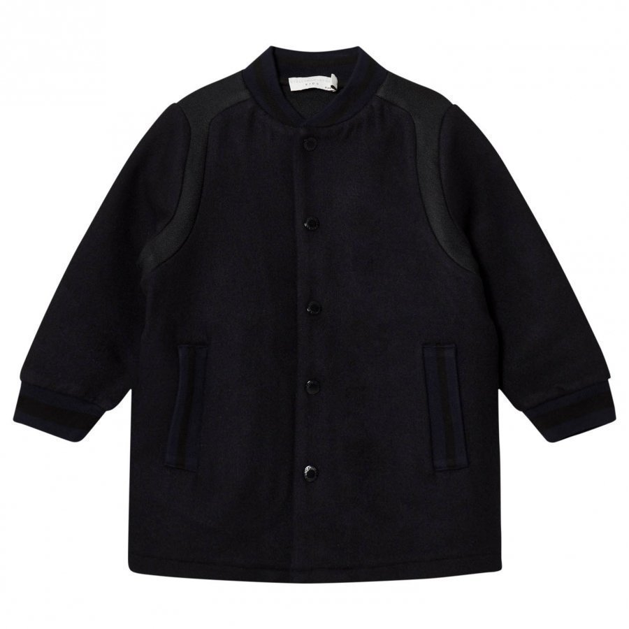 Stella Mccartney Kids Black Paxton Coat Bomber Takki