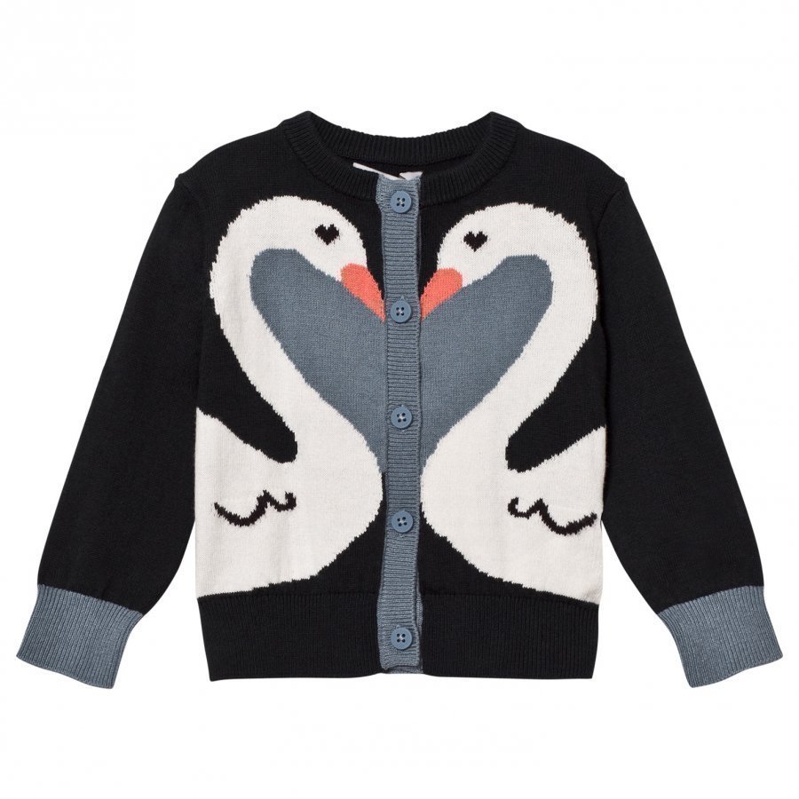 Stella Mccartney Kids Black Swan Lauren Cardigan Neuletakki