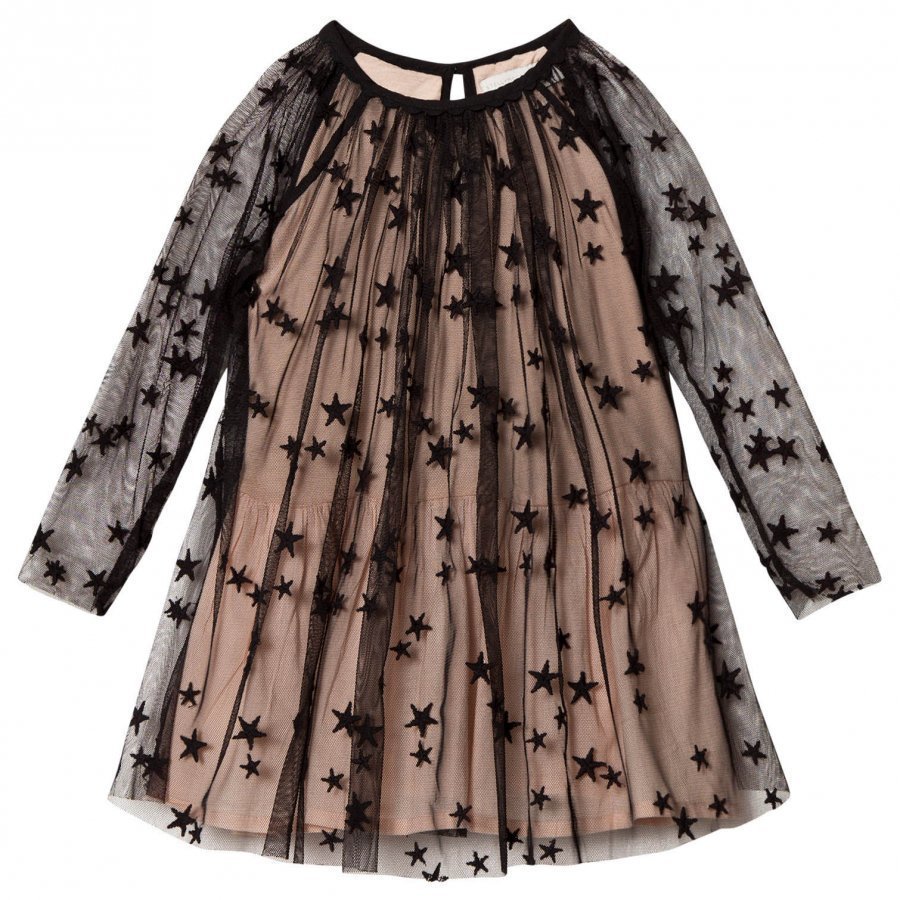 Stella Mccartney Kids Black Tulle Misty Dress Juhlamekko