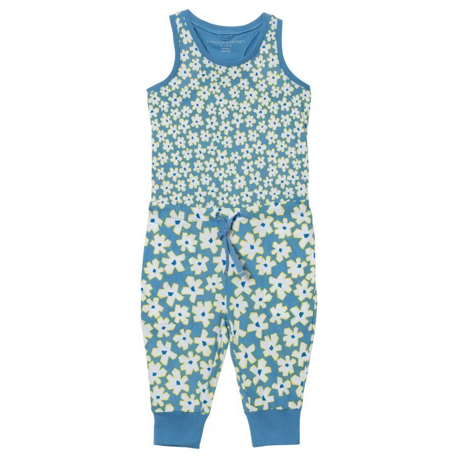 Stella Mccartney Kids Blue Overalls Daisy Print Lappuhaalari