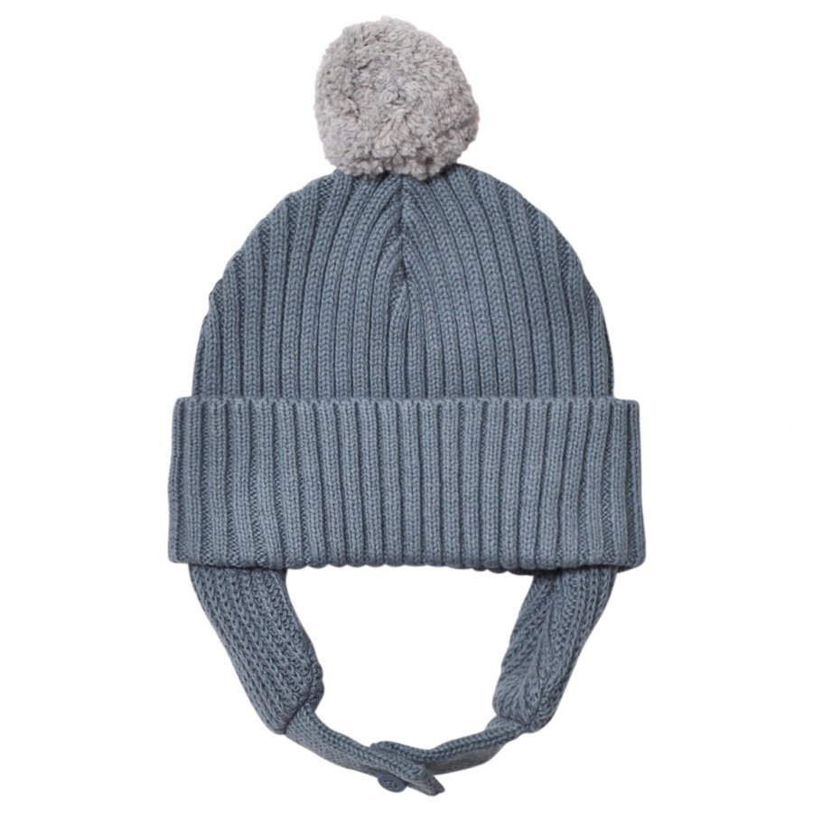 Stella Mccartney Kids Blue Pom Pom Sherry Hat Pipo