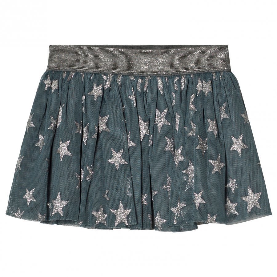 Stella Mccartney Kids Blue Stars Print Hone Skirt Lyhyt Hame